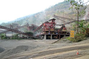 Planta de trituración de granito en Serbia